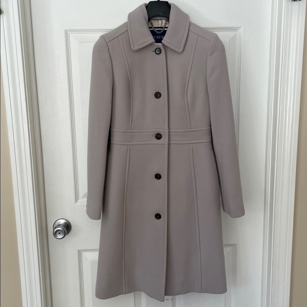 J.Crew Lady Day Coat in Italian double-cloth Wool Nantucket Fog (Gray) Size 0